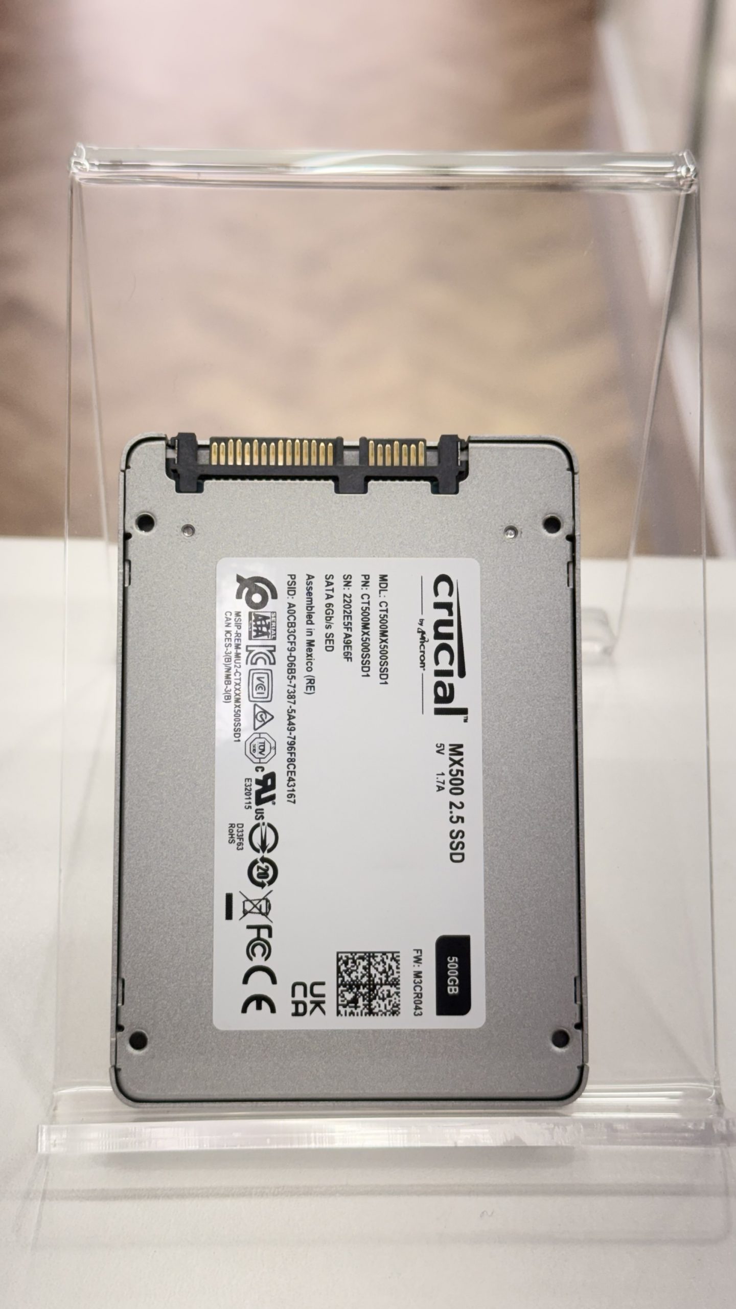 Crucial 500 GB SSD - CT500MX500SSD1 - Image 3
