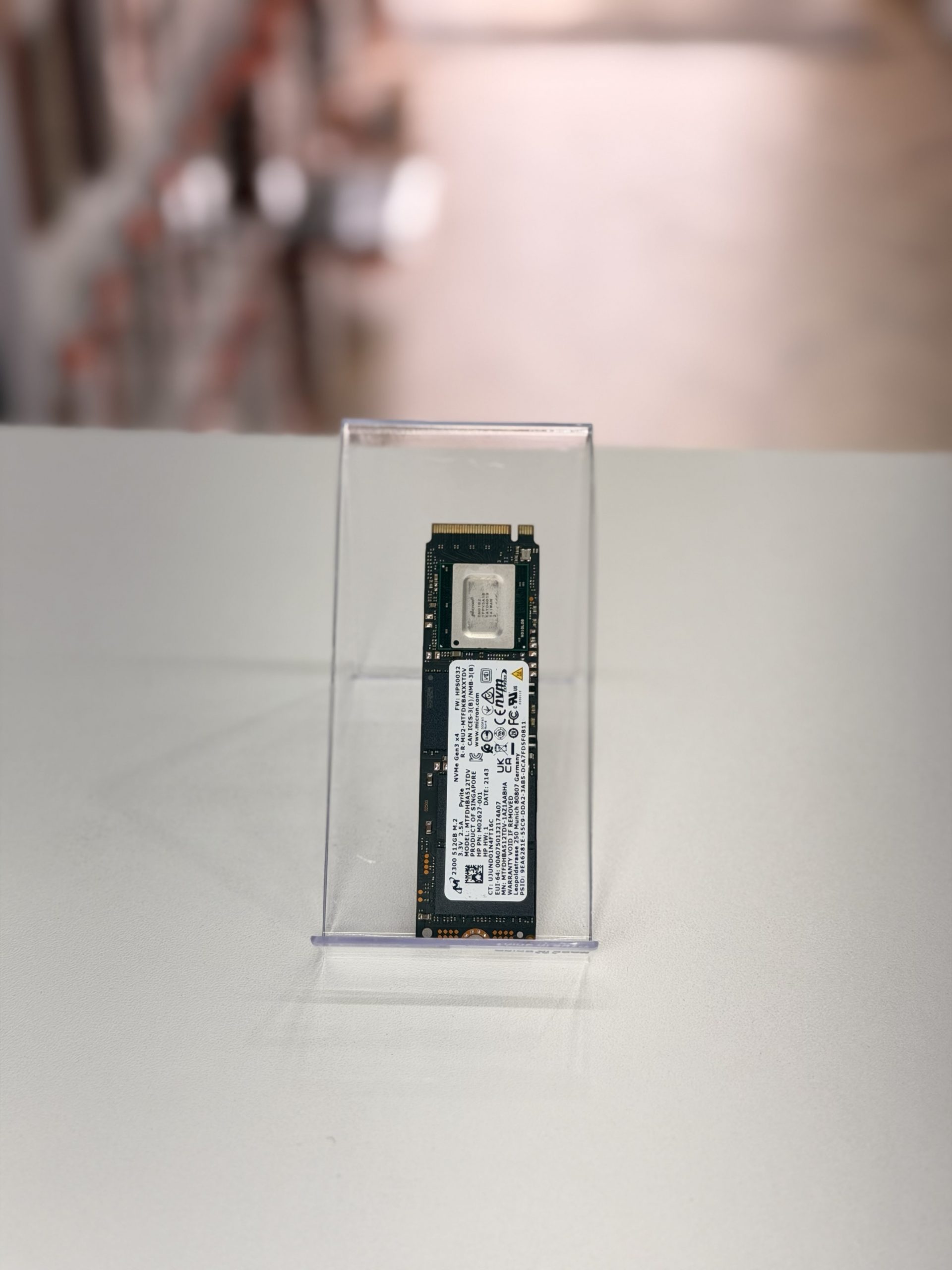 Micron 512GB NVMe M.2 SSD –     MTFDHBA512TDV