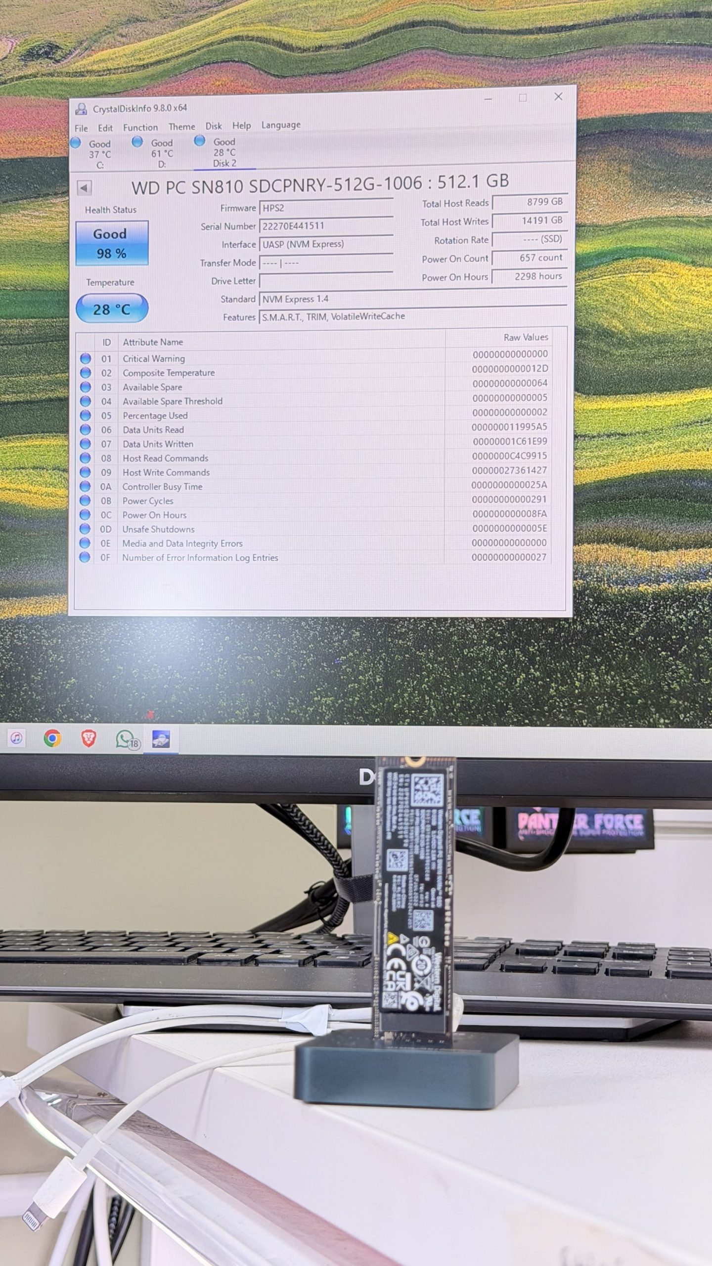 Western digital SN810 512GB NVMe M.2 SSD - Image 2