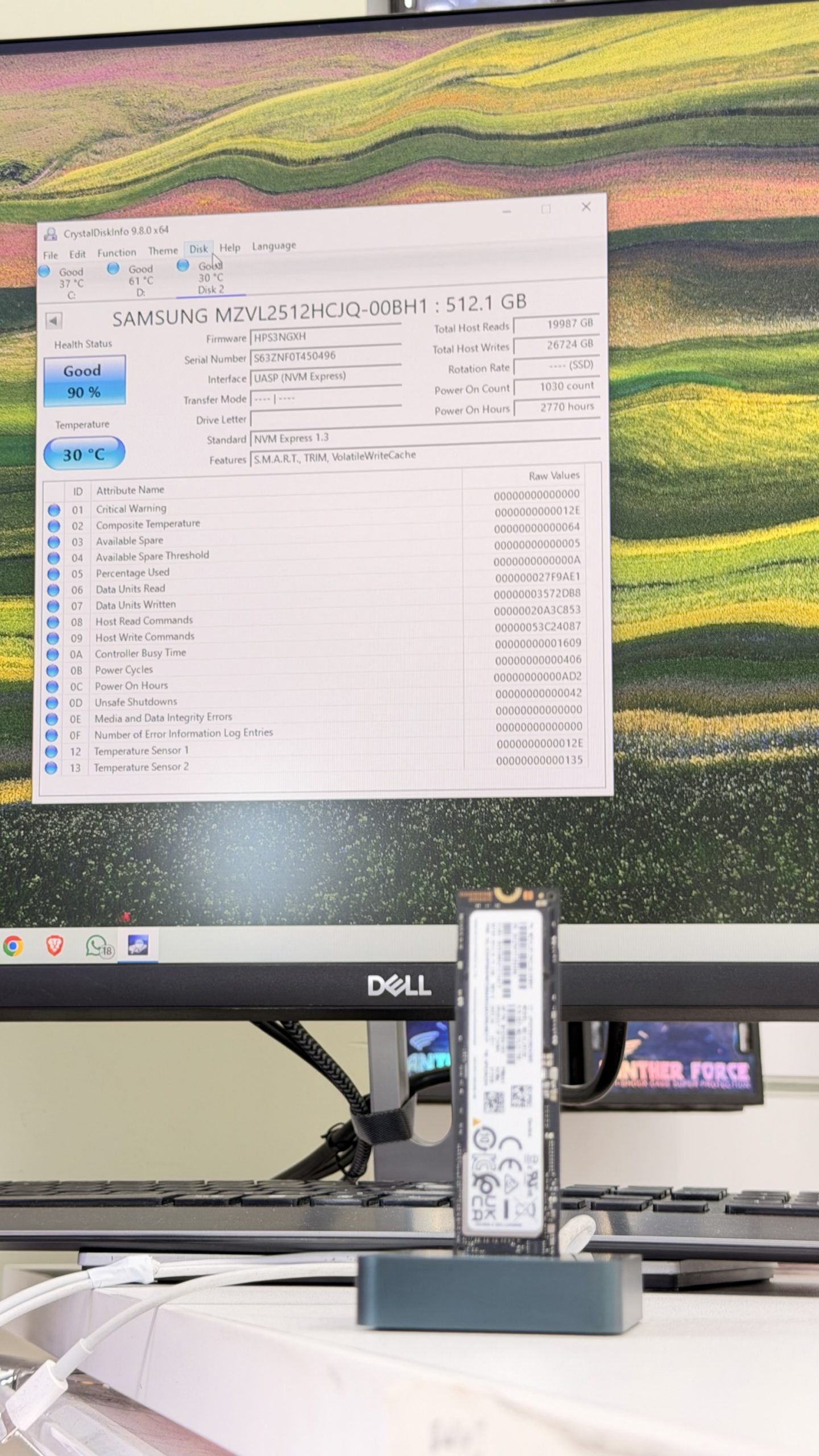Samsung 512GB NVMe M.2 SSD - MZVL2512HCJQ - Image 2