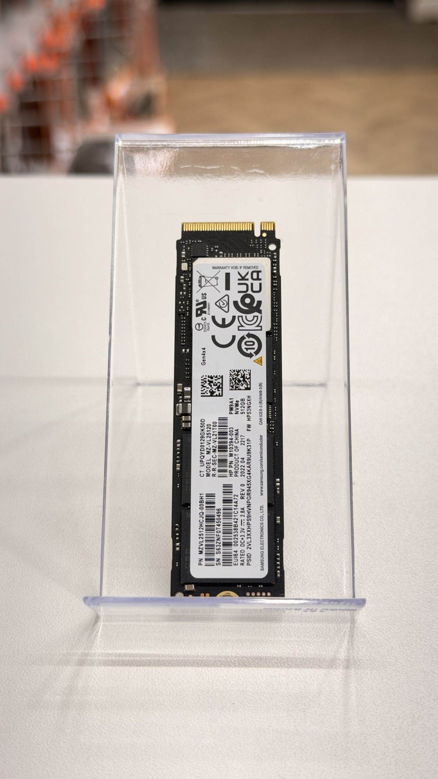 Samsung 512GB NVMe M.2 SSD – MZVL2512HCJQ