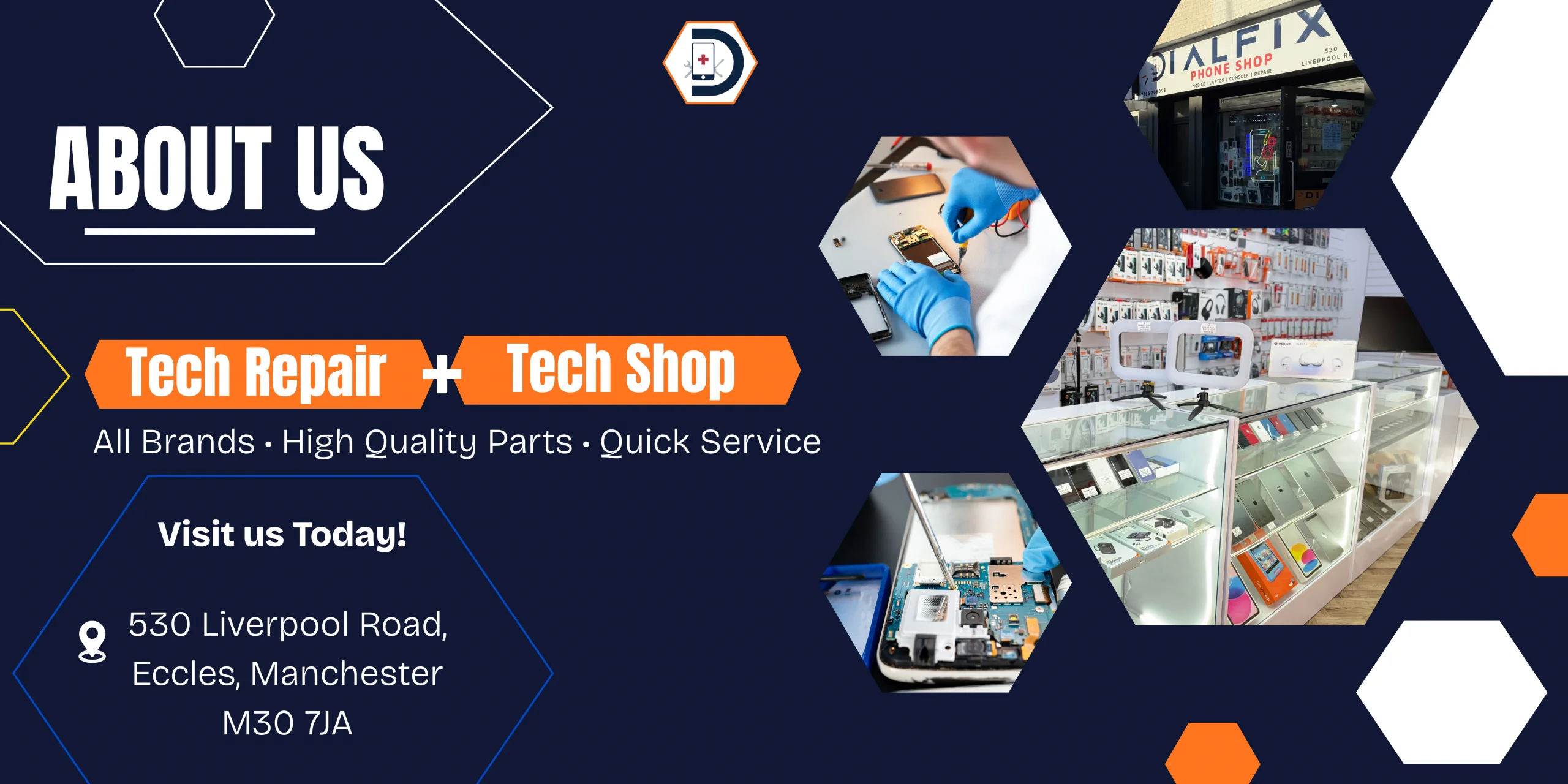Dialfix phone and laptop repair shop in Eccles Manchester