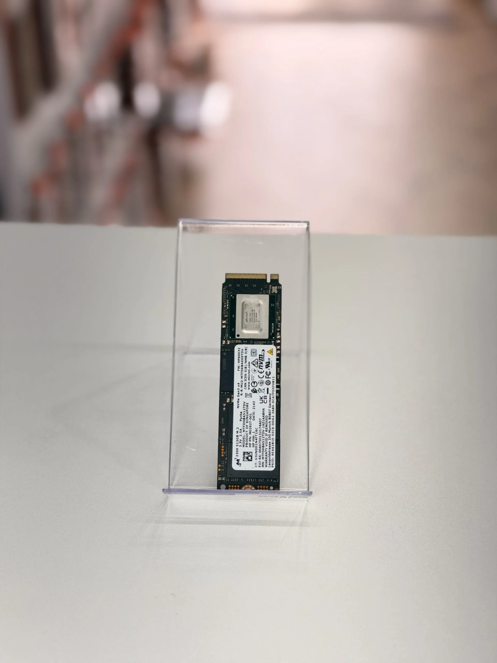 Micron 512GB NVMe M.2 SSD –     MTFDHBA512TDV