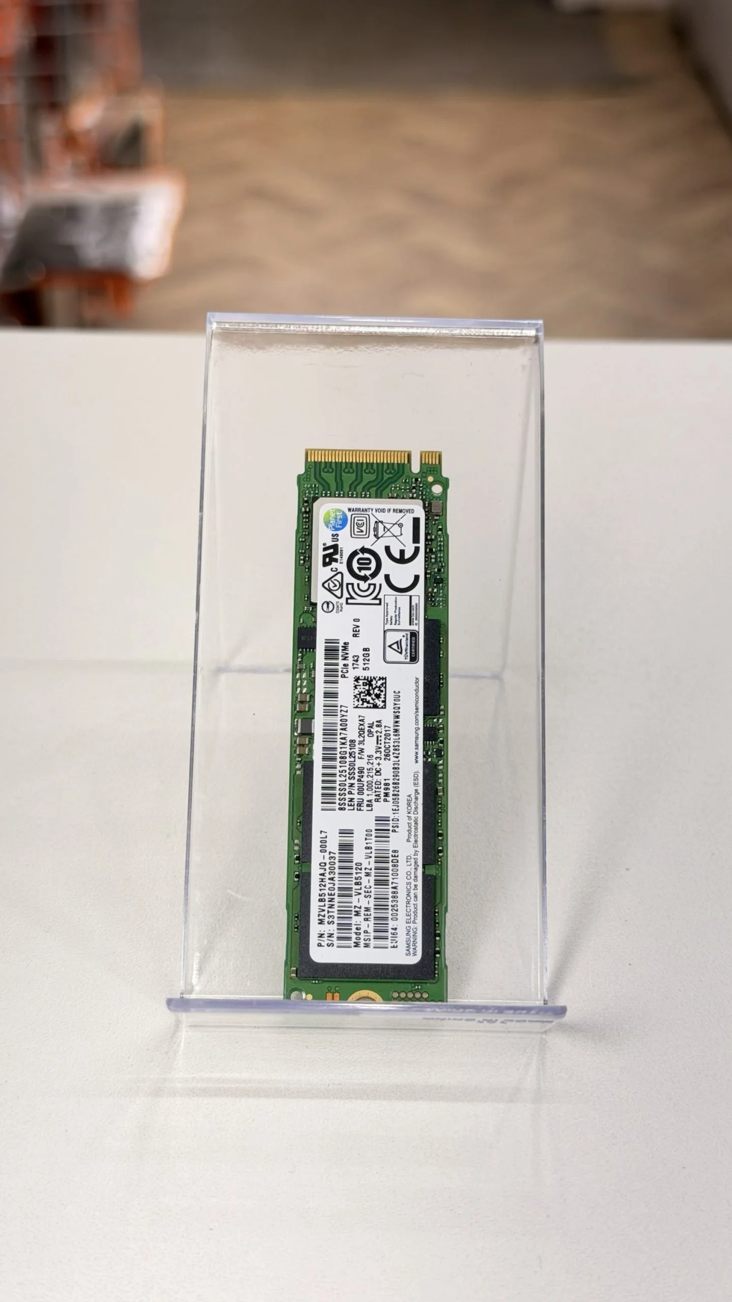 Samsung 512GB NVMe M.2 SSD – MZVLB512HAJQ